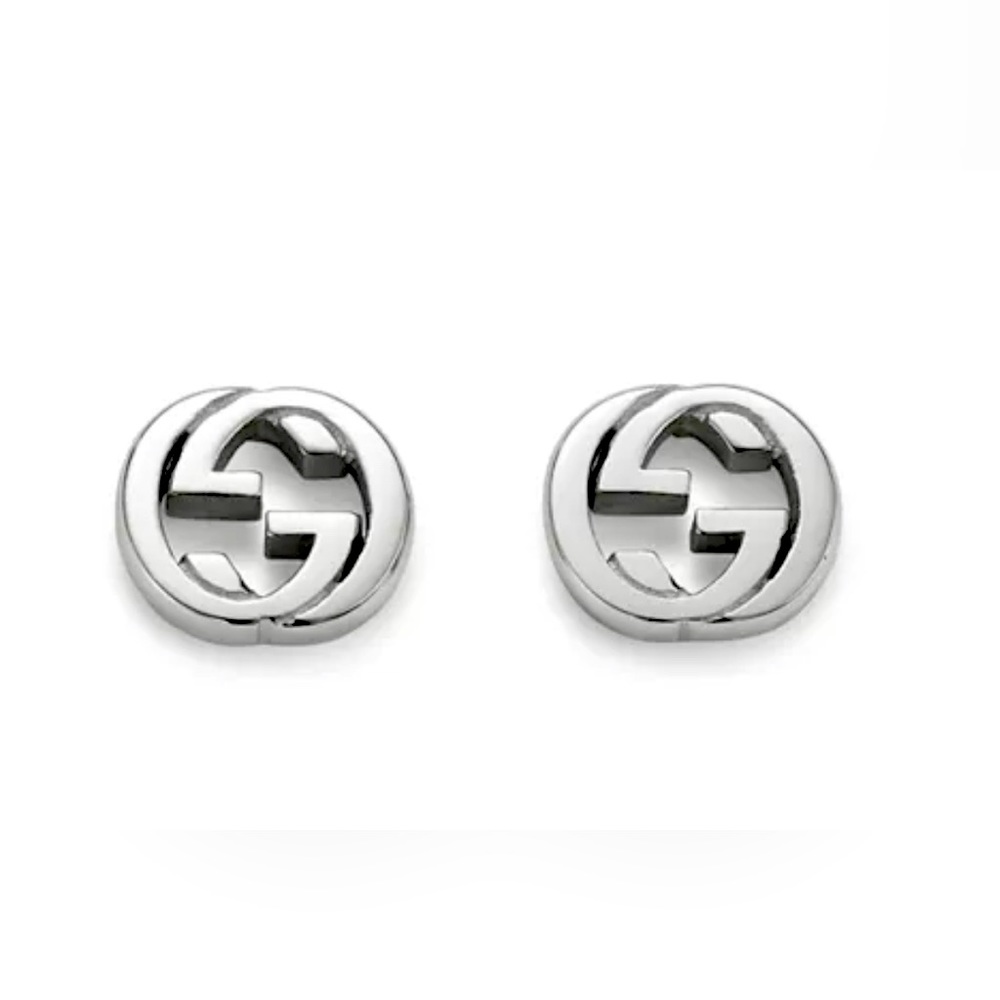 Gucci Interlock sterling silver earrings